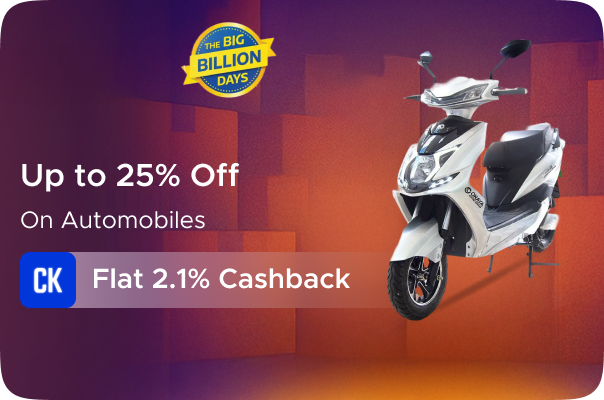 Flipkart: Up to 25% Off on Automobiles + Flat 2.1% CashKaro Cashback